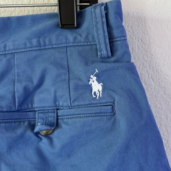Polo Ralph Lauren Men’s Chino Shorts Sz 32 Classic Fit Light Blue Stretch Golf - Picture 6 of 7